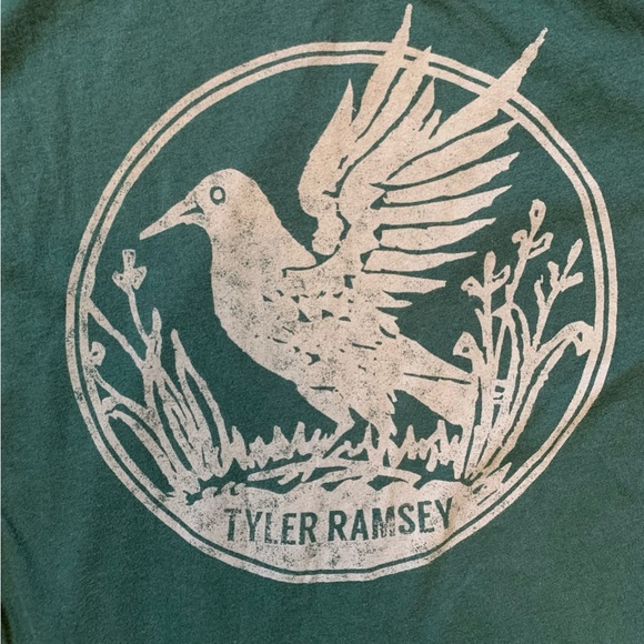 Tyler Ramsey Teal Blackbird Band Tee American Apparel Summer Shirt Women’s Small - Picture 12 of 16